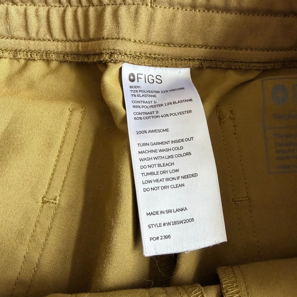 FIGS Zamorra Scrub Joggers Womens L Dark Olive W18SW2005 Cargo Nurse Doctor - Picture 6 of 13